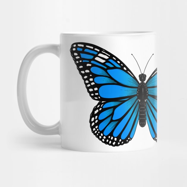 Monarch Butterfly - Blue by GraphiscbyNel